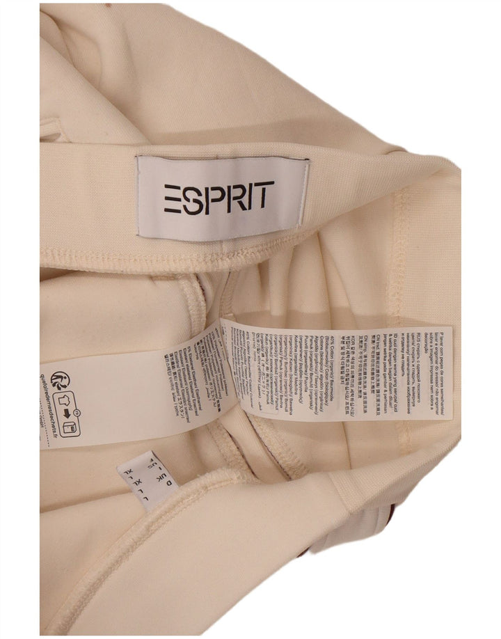 Esprit Damen Slim Chino-Hose, Größe L, W32, L29, weiße Baumwolle