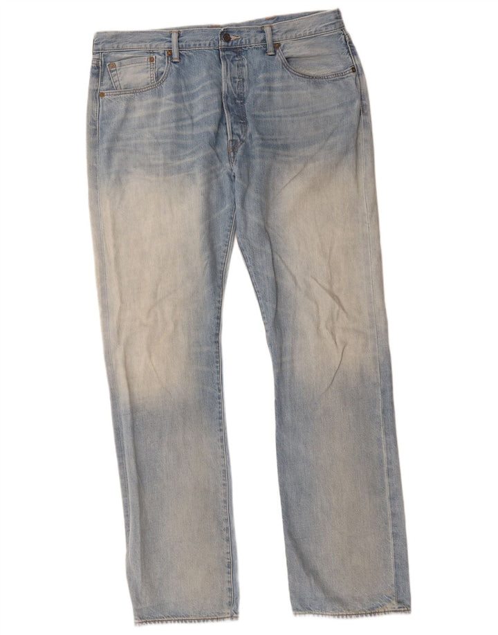 Levi's Herren 501 Straight Jeans W38 L34 Blaue Viskose