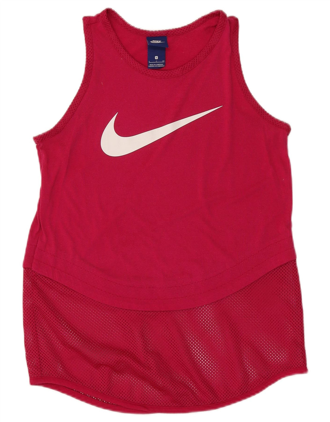 Nike Damen Graphic Vest Top UK 10 Small Pink