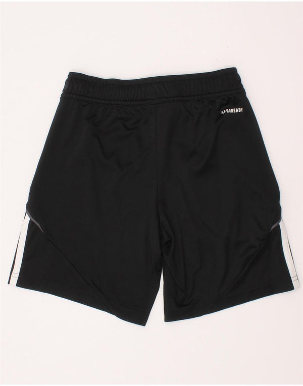Adidas Jungen Aeroready Sportshorts 9–10 Jahre, schwarzes Polyester