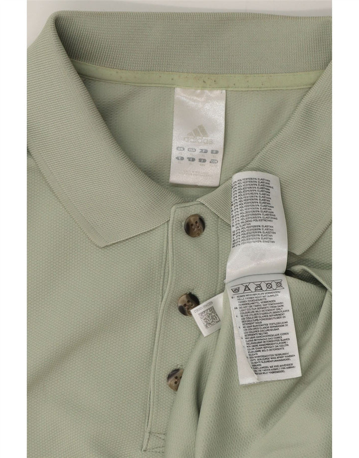 ADIDAS Herren Poloshirt XL Grün Polyester