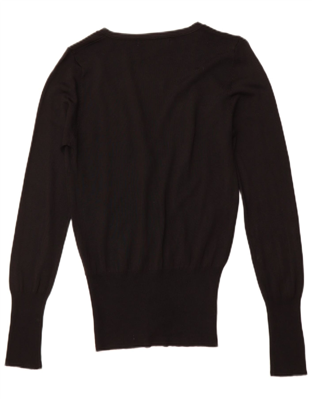 ZARA Damen-Cardigan-Pullover UK 10 Kleine schwarze Viskose