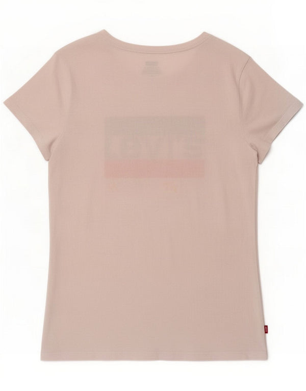 Levi's Womens Graphic T-Shirt Top UK 12 Medium White