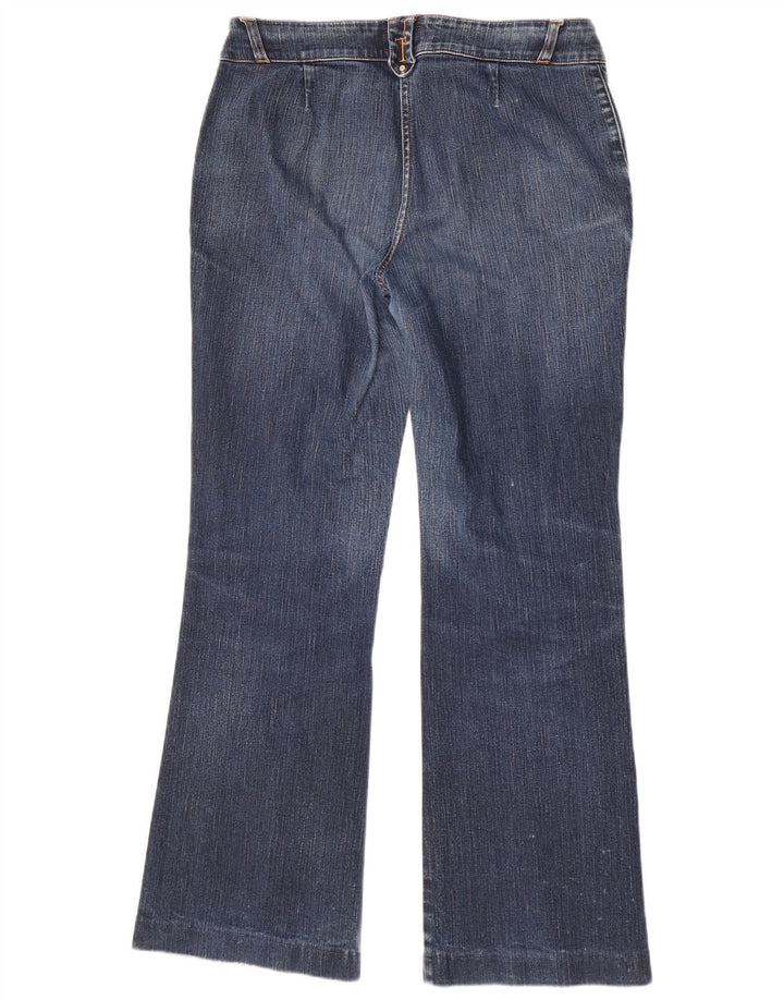 Trussardi Damen Bootcut-Jeans W27 L30 Blaue Baumwolle