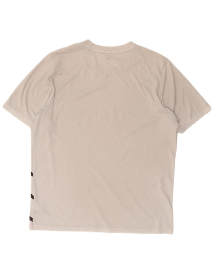 Puma Herren Grafik T-Shirt Top XL Weiß Polyester