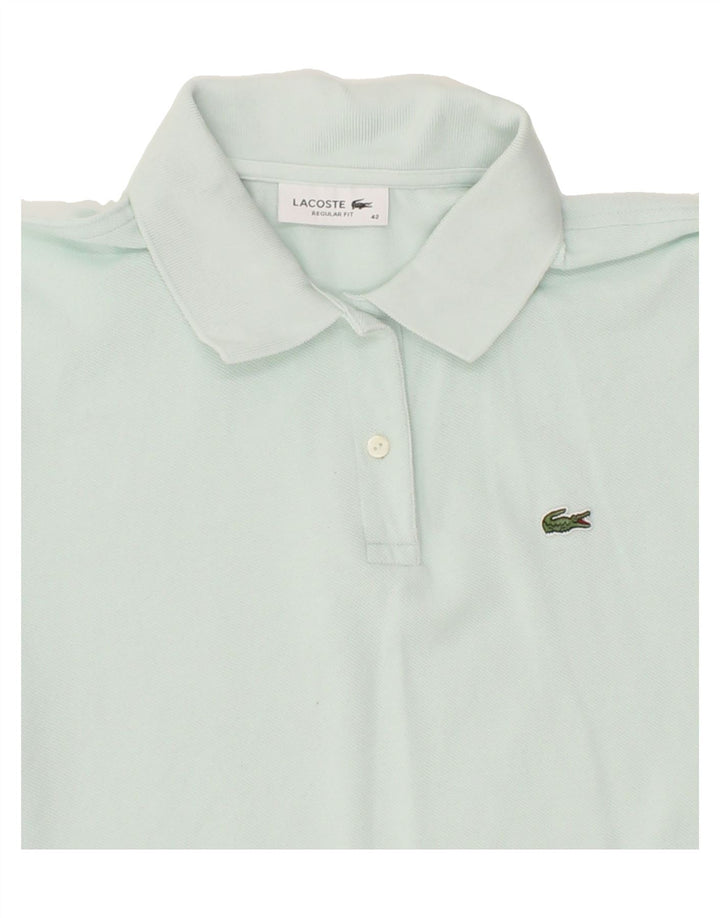 LACOSTE Womens Regular Fit Polo Shirt Size 42 Large Blue Cotton Vintage Lacoste and Second-Hand Lacoste from Messina Hembry 