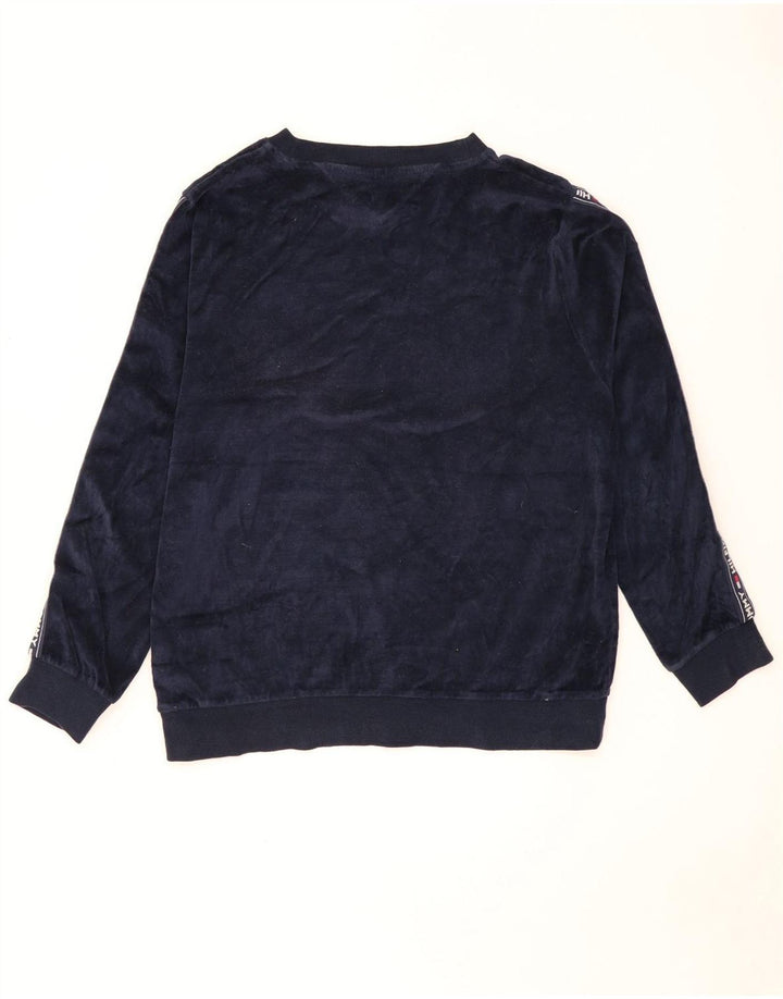 Tommy Hilfiger Herren-Sweatshirt mit Grafik, mittelgroß, Marineblau, Farbblock