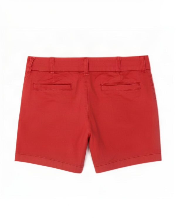 J. Crew Damen Chinoshorts US 8 Medium W32 Rote Baumwolle