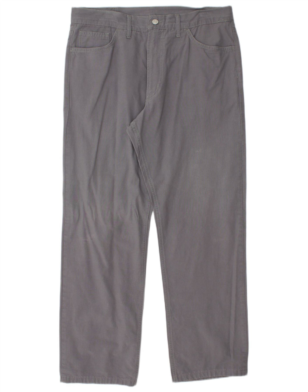 CARRERA Herren gerade Freizeithose IT 52 XL W36 L29 Grau Baumwolle