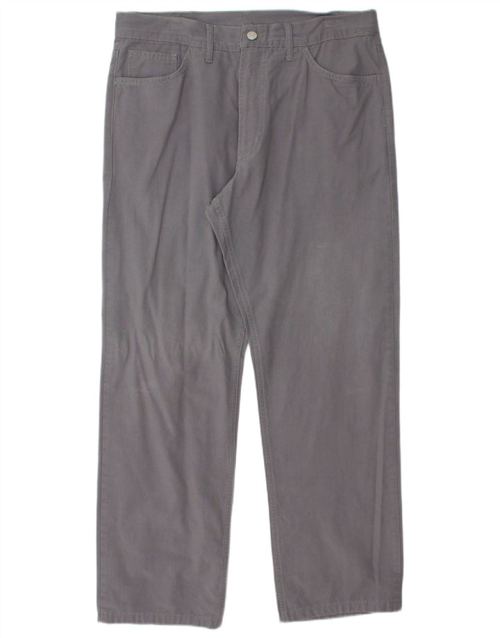 CARRERA Herren gerade Freizeithose IT 52 XL W36 L29 Grau Baumwolle
