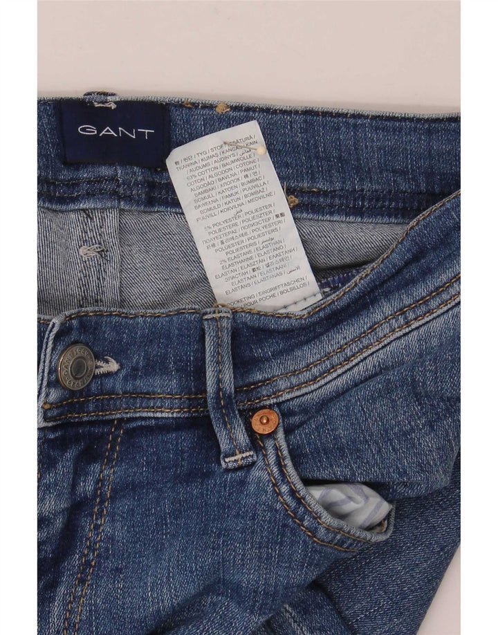 Gant Herren Slim Jeans W30 L30 Blaue Baumwolle