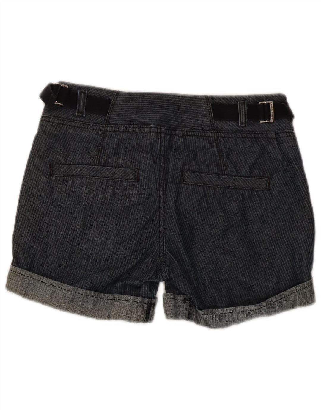 Diesel Damen Hotpants W26 Kleine blau gestreifte Baumwolle