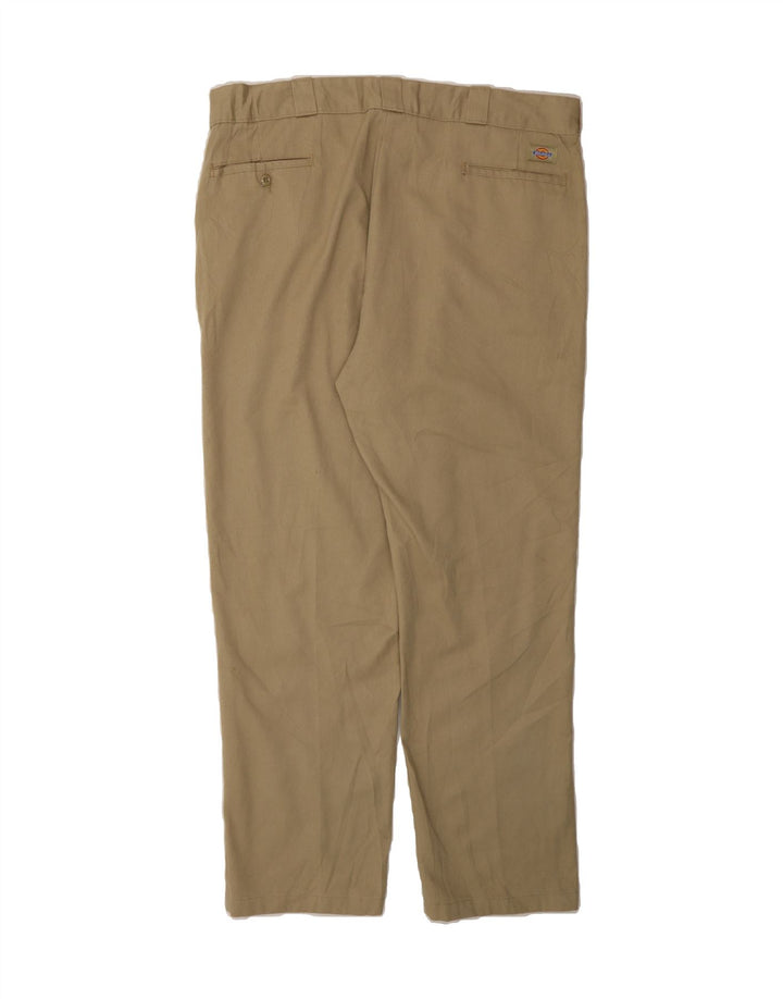 DICKIES Mens Straight Chino Trousers W40 L32 Beige Polyester Vintage Dickies and Second-Hand Dickies from Messina Hembry 