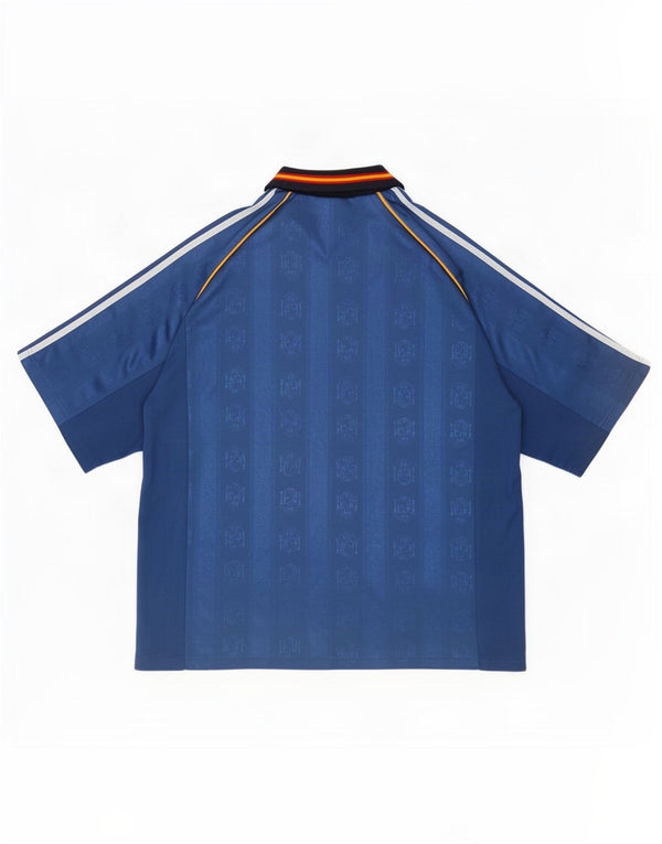 Adidas Herren Spanien 1999-2000 Auswärtstrikot XL Blau Farbblock
