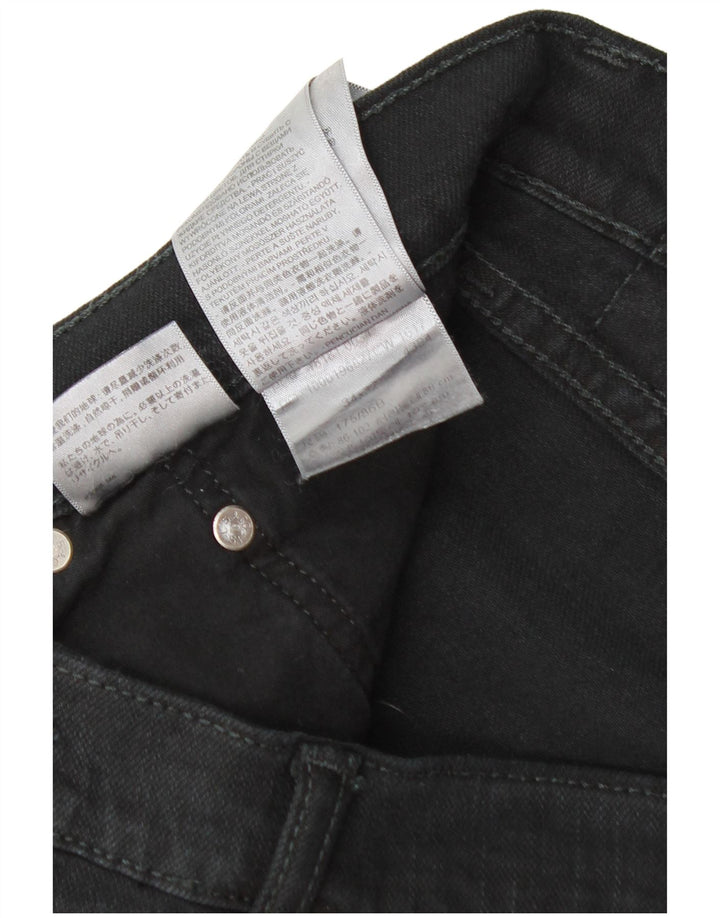 Levi's Herren Straight Jeans W34 L32 Schwarze Baumwolle