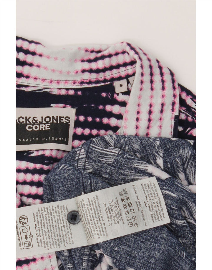 JACK & JONES Mens Abstract Pattern Shirt Small Multicoloured Hawaiian Vintage Jack & Jones and Second-Hand Jack & Jones from Messina Hembry 