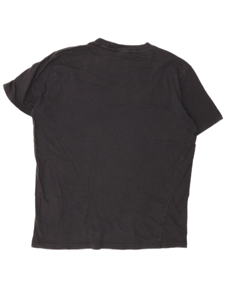 Champion Herren-T-Shirt mit Grafik, mittelschwarze Baumwolle