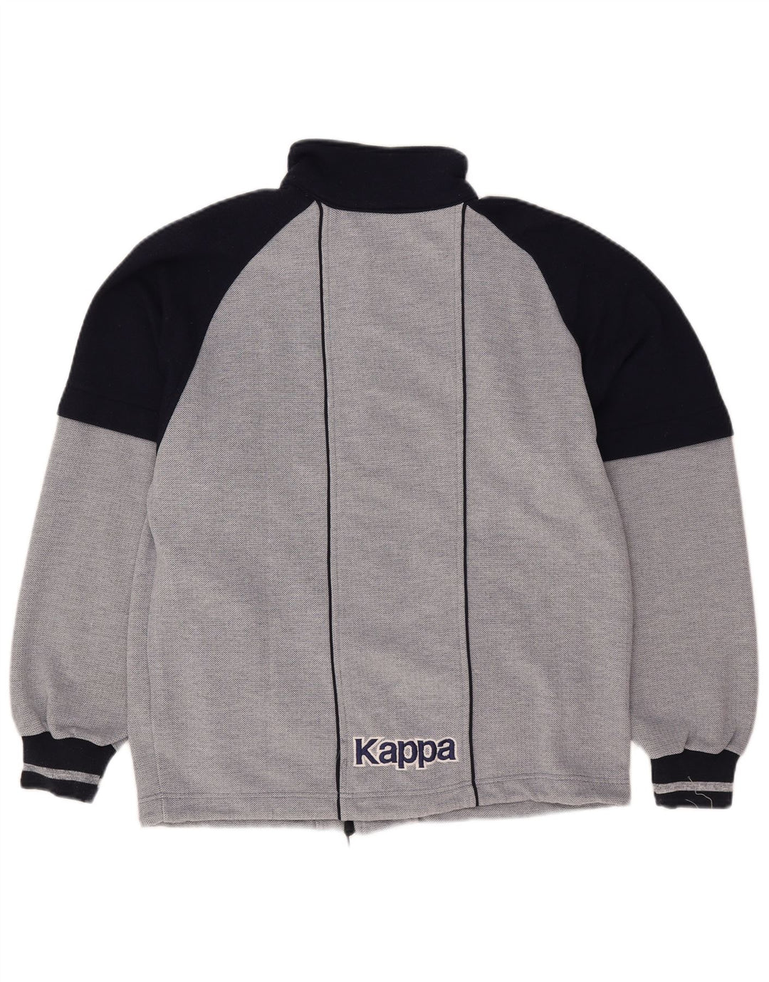 Kappa Herren-Trainingsanzugoberteil mit Grafik, Größe S, Marineblau, Farbblock
