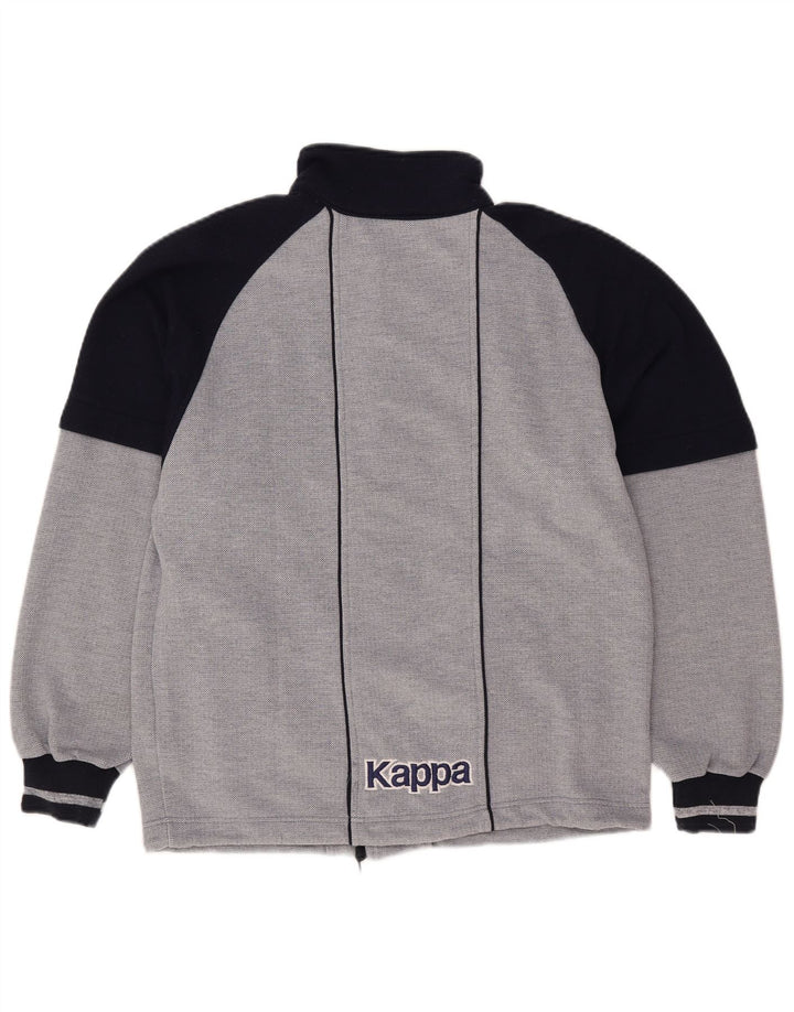Kappa Herren-Trainingsanzugoberteil mit Grafik, Größe S, Marineblau, Farbblock