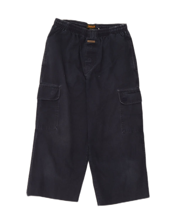 Timberland Mädchen-Cargohose, 13–14 Jahre, W32, L19, Marineblau kariert