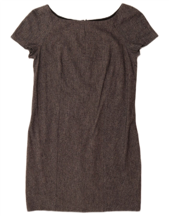 Zara Damen Etuikleid UK 6 XS Grau gefleckte Viskose