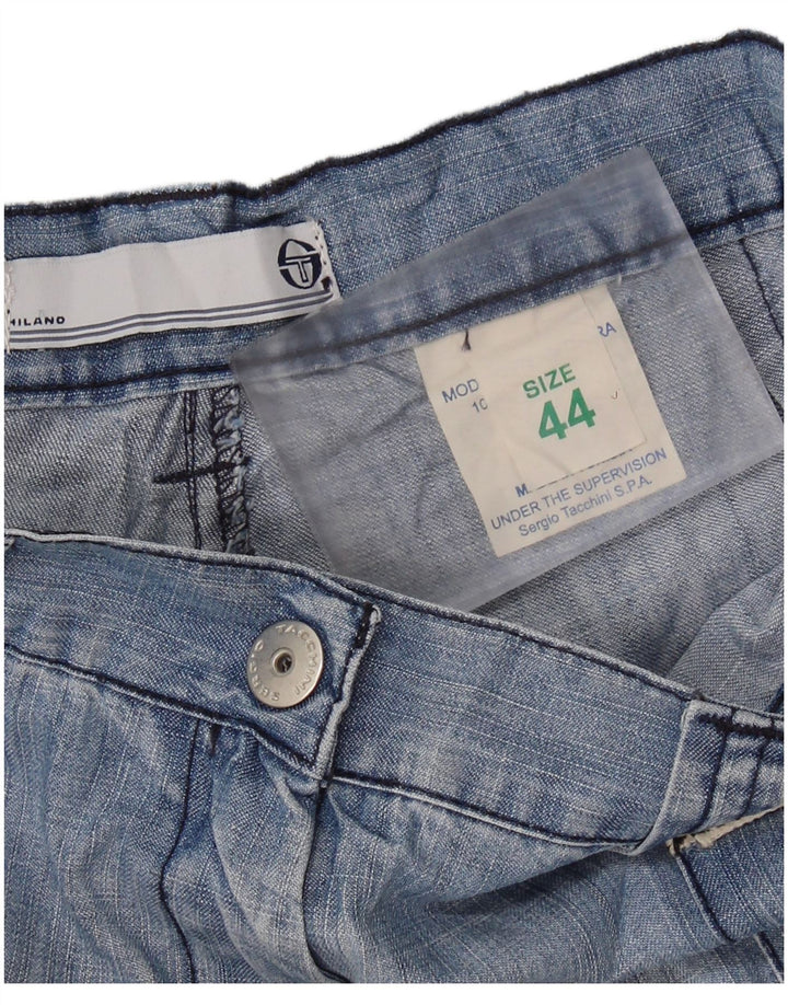 SERGIO TACCHINI Damen Loose Jeans IT 44 Medium W30 L28 Blaue Baumwolle