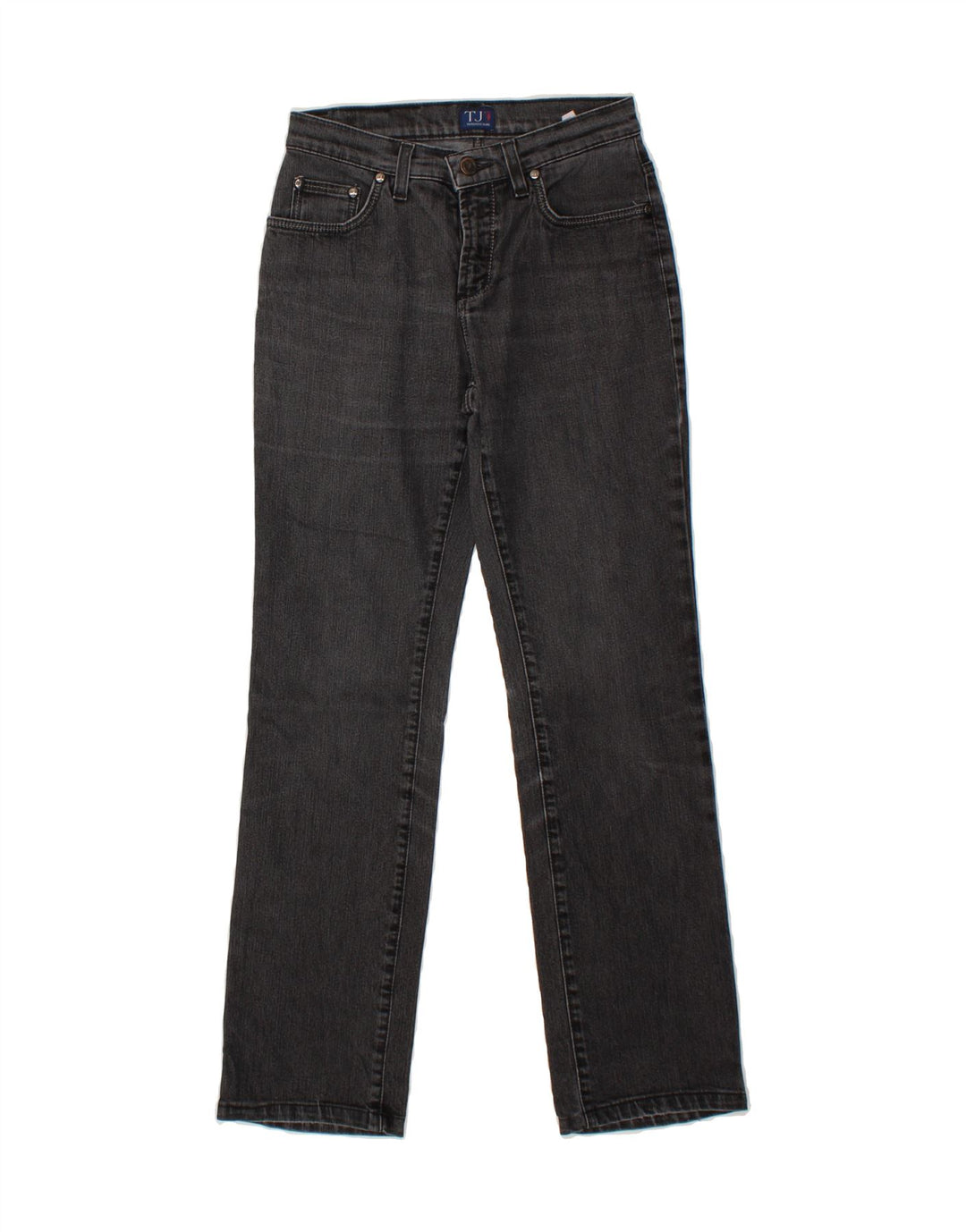 TRUSSARDI Womens Straight Jeans W26 L27 Grey Cotton Vintage Trussardi and Second-Hand Trussardi from Messina Hembry 