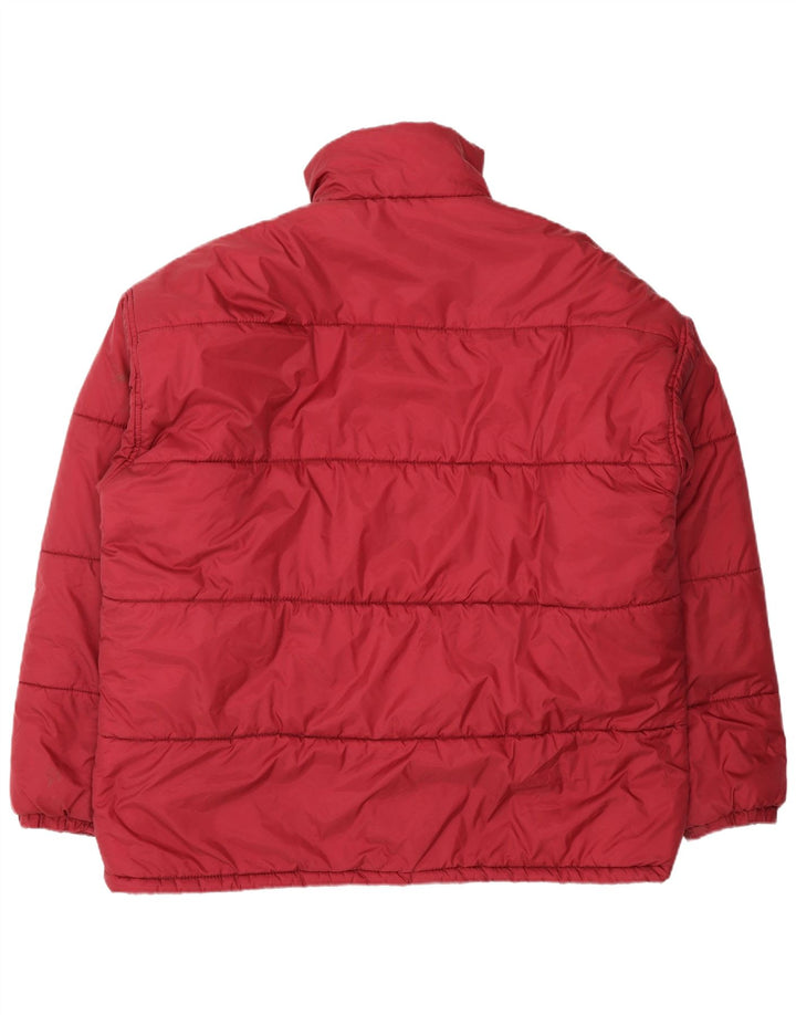 Vintage Herren Wattierte Jacke UK 42 XL Rot