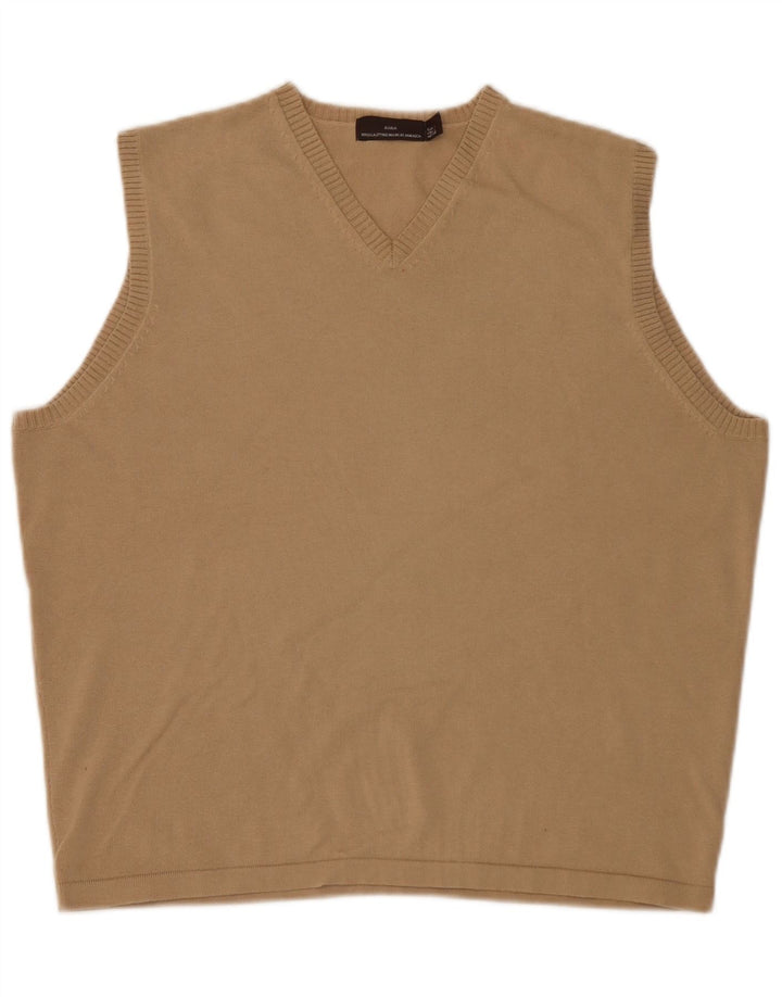 Zara Herren Weste Tank Top Large Beige