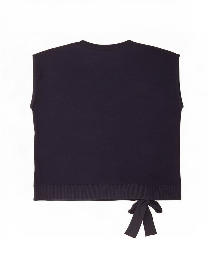 Marks & Spencer Damen ärmelloses Blusenoberteil UK 12 Medium Navy Blue