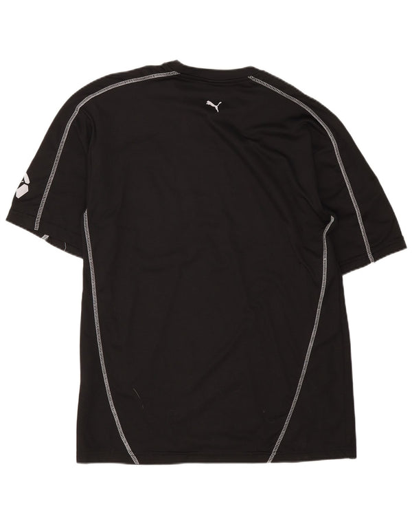 Puma Herren Grafik T-Shirt Top XL Schwarz Baumwolle