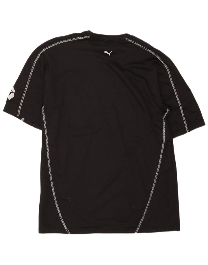 Puma Herren Grafik T-Shirt Top XL Schwarz Baumwolle