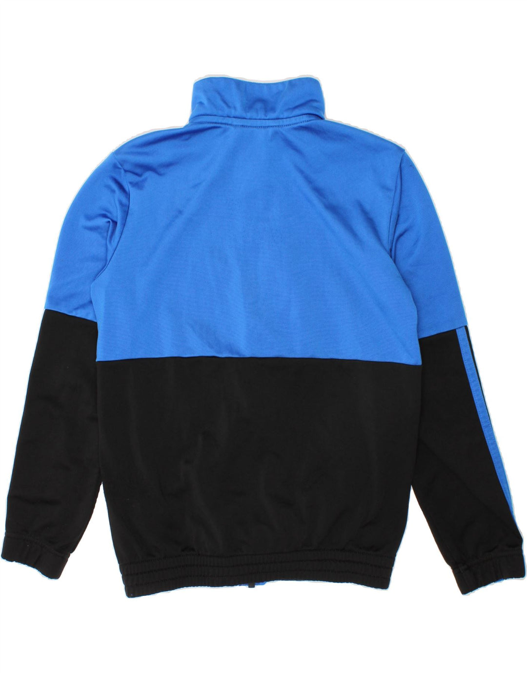 ADIDAS Boys Graphic Tracksuit Top Jacket 9-10 Years Blue Colourblock Vintage Adidas and Second-Hand Adidas from Messina Hembry 