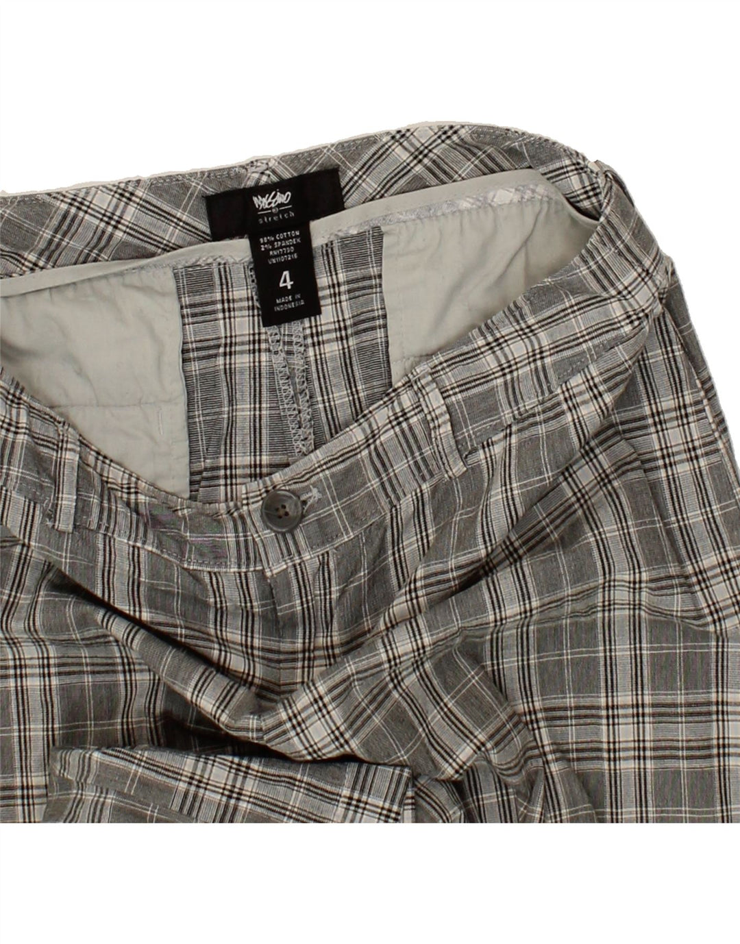 MOSSIMO Womens Bermuda Shorts US 4 Small W30  Grey Check Cotton Vintage Mossimo and Second-Hand Mossimo from Messina Hembry 