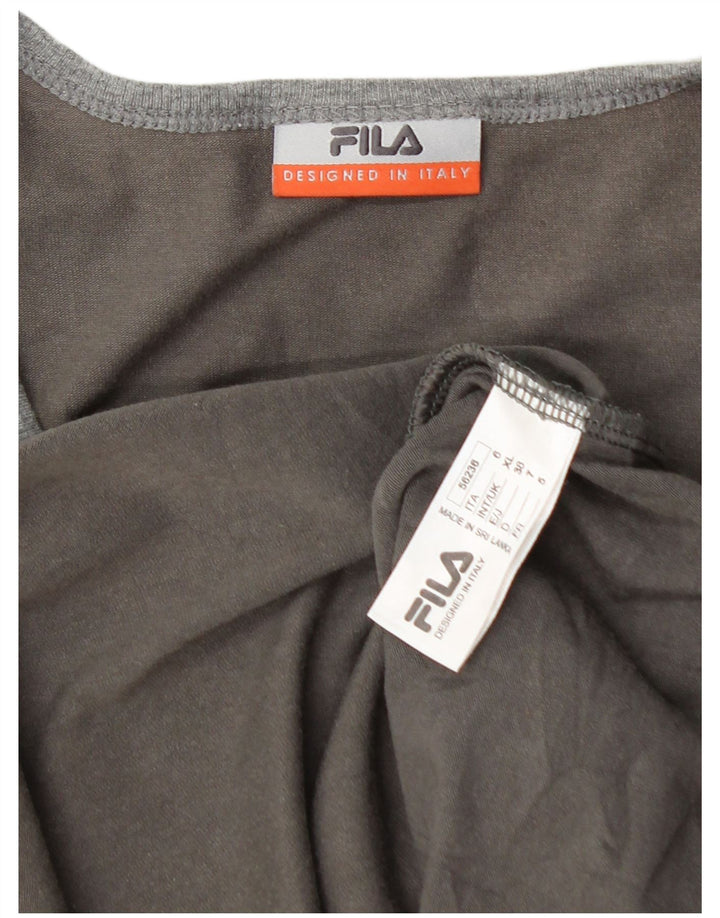 FILA Herren T-Shirt Top XL Grau Baumwolle
