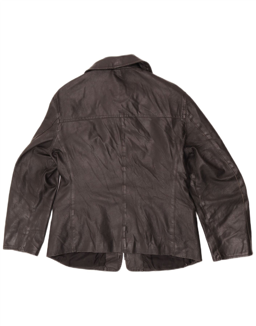 Sasch Damen Lederjacke UK 14 Großes schwarzes Leder