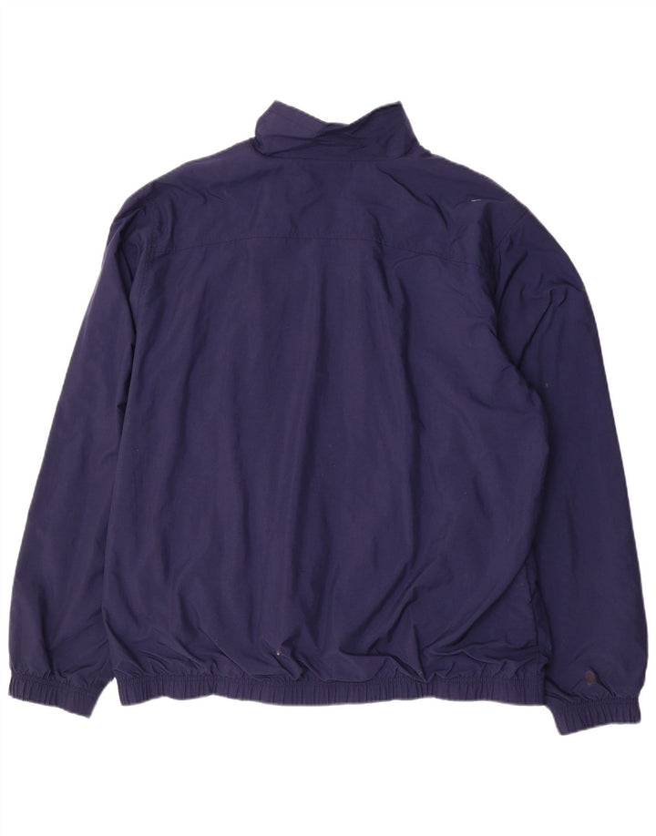 Nike Herren Bomberjacke UK 44/46 XL Marineblaues Nylon