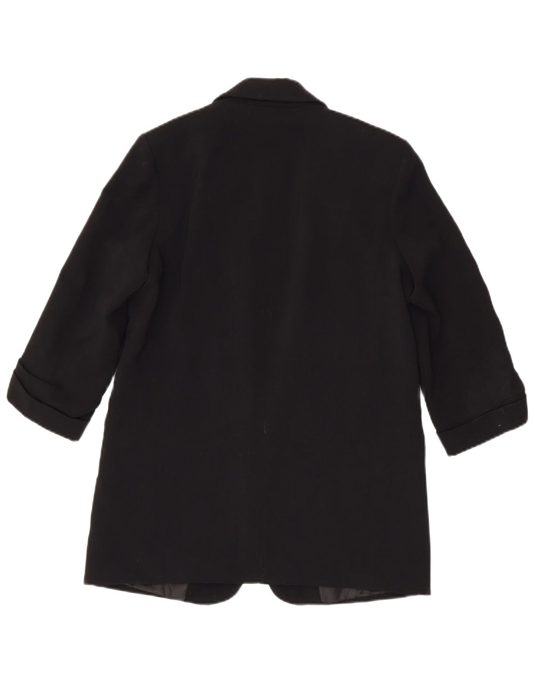 Zara Damen-Blazer mit 3/4-Ärmeln, offen, UK 14, Mittelschwarz, Polyester