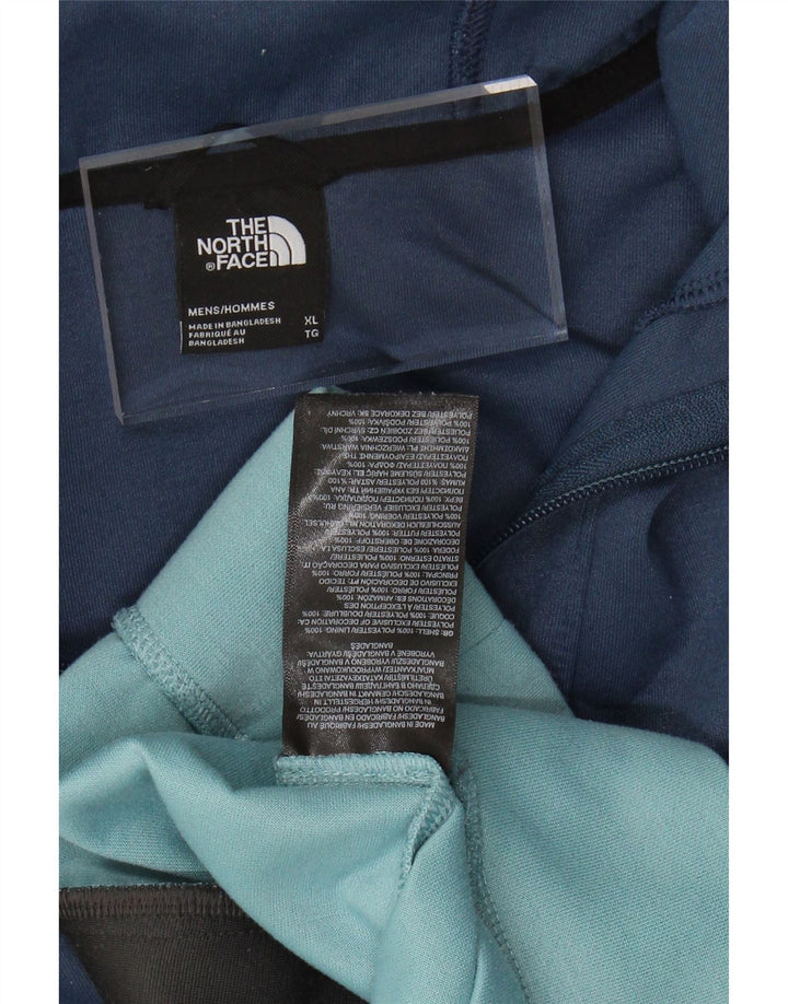 THE NORTH FACE Herren-Kapuzenpullover mit Reißverschluss, XL, Marineblau, Farbblock