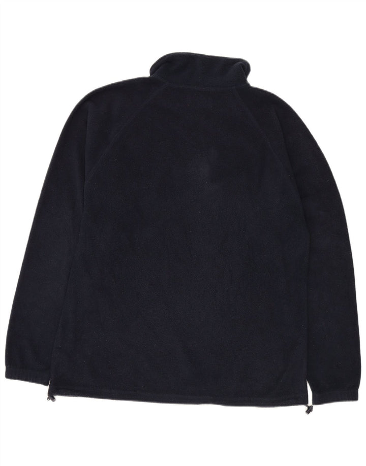 Kappa Herren-Fleecepullover mit Reißverschluss, mittelgroß, Marineblau, Polyester, Sport
