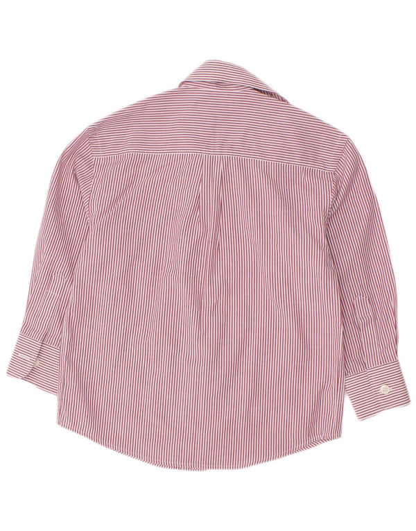 Ralph Lauren Jungen Blake Relaxed Fit Hemd, 3–4 Jahre, rote Nadelstreifen-Baumwolle