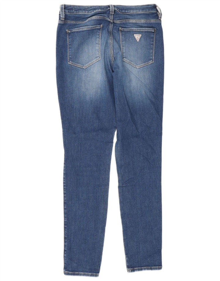 Guess Damen Skinny Jeans W30 L30 Blaue Baumwolle