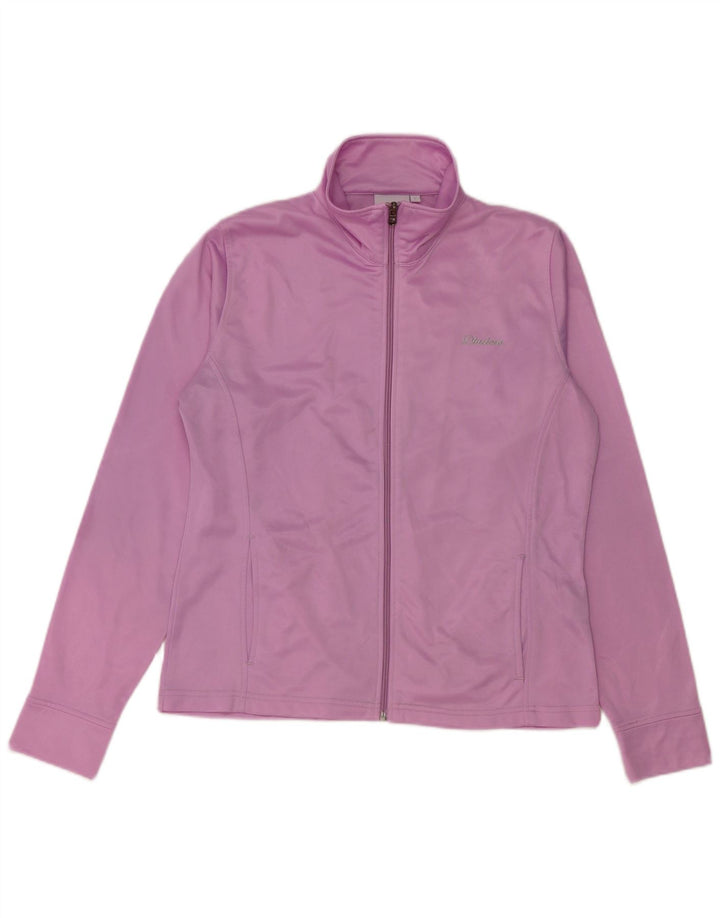 DIADORA Damen-Trainingsanzug-Top-Jacke, UK 16, Größe L, Lila, Polyester