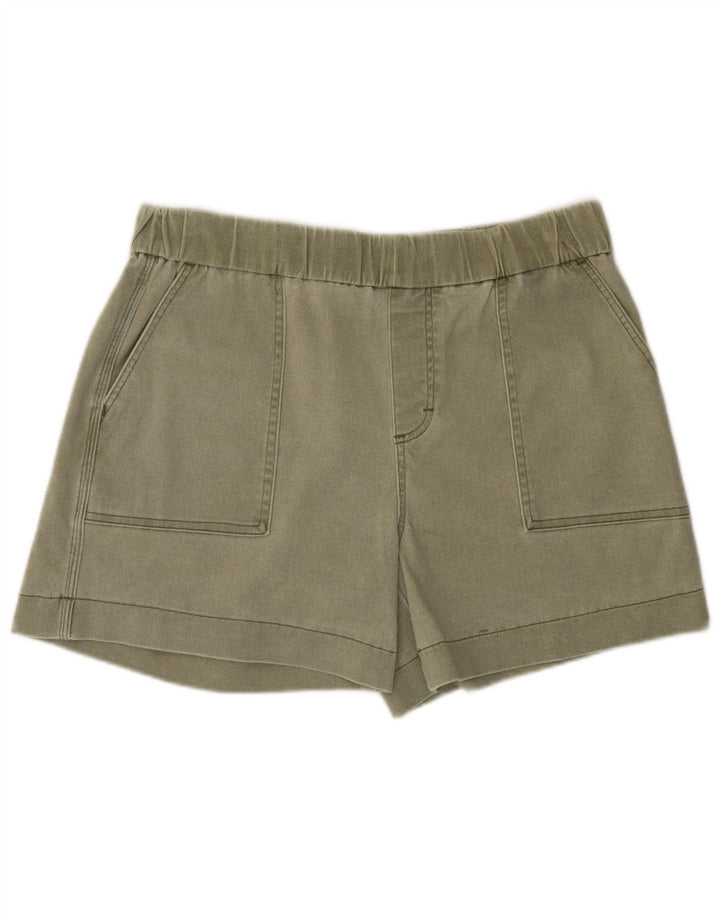 LEE Damen-Chinoshorts mit entspannter Passform und hohem Bund, US 16, 2XL, W34, Khaki, Baumwolle