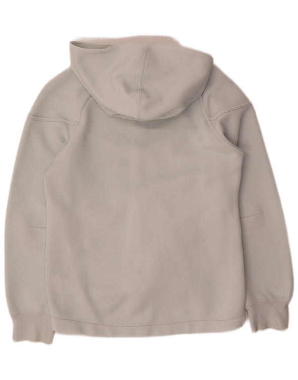 Nike Damen Zip Hoodie Pullover UK 14 Mittelgrau