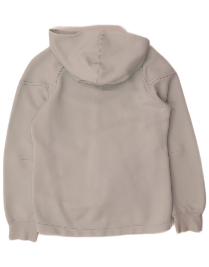 Nike Damen Zip Hoodie Pullover UK 14 Mittelgrau