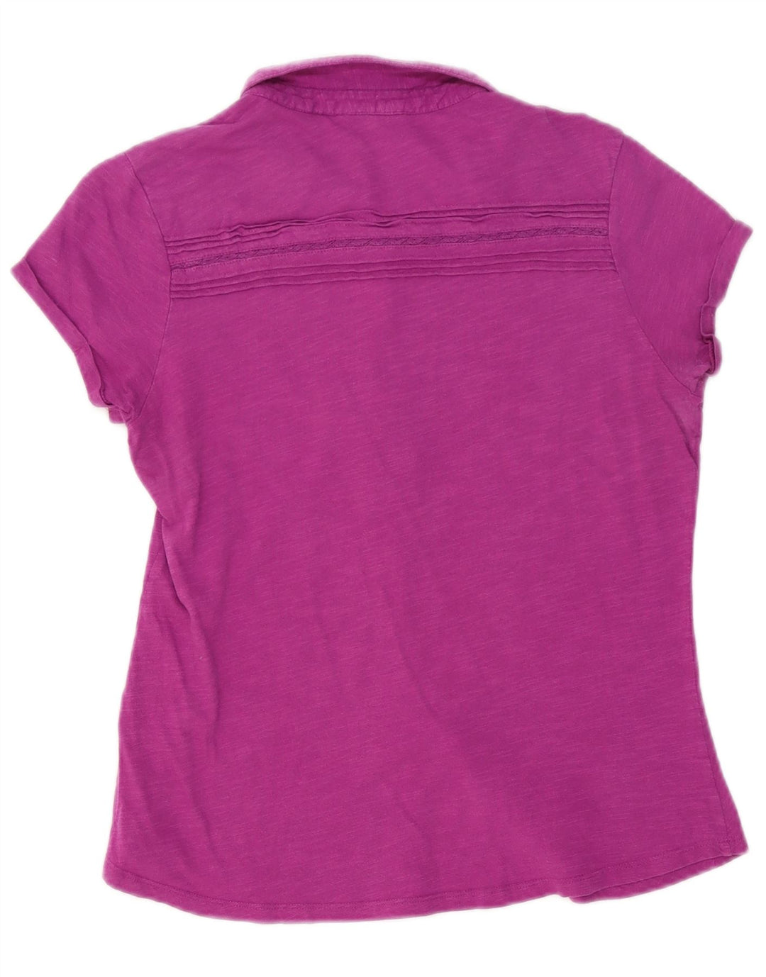 White Stuff Damen Kurzarmhemd UK 12 Medium Lila Baumwolle