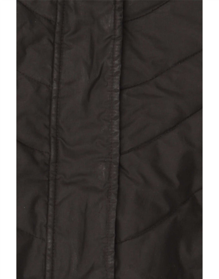 Jack Wolfskin Damen Kapuzenmantel, gepolstert, UK 10, Größe S, Schwarz, Polyester