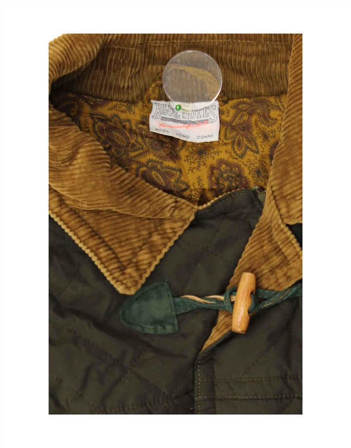 Blue Notes Herren-Dufflecoat mit Kapuze, IT 52 XL, grünes Polyester