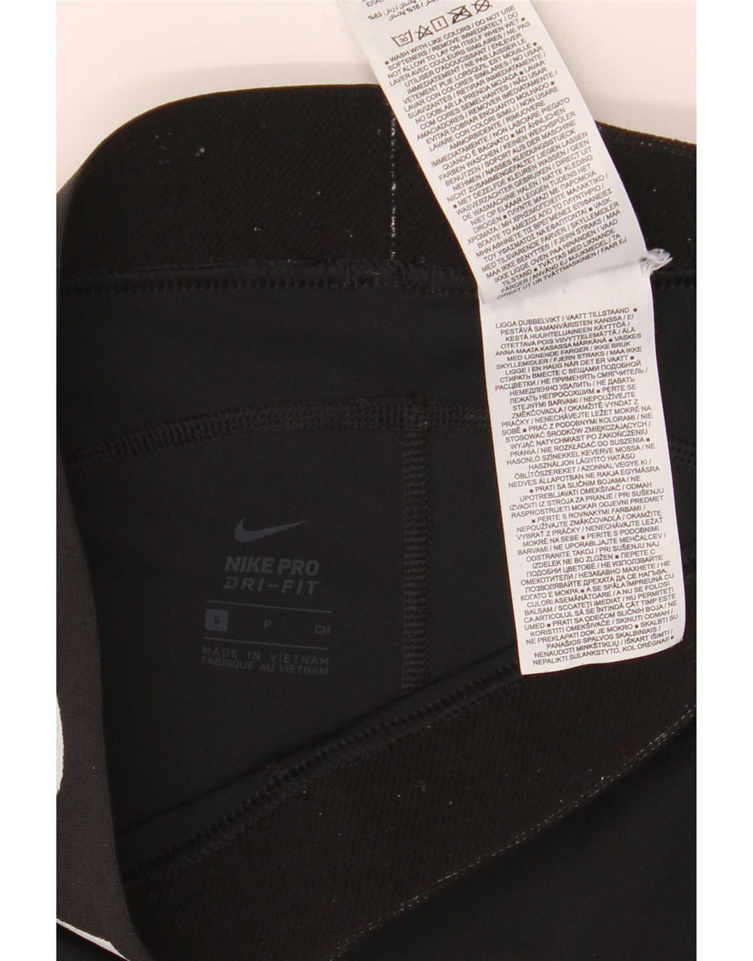 Nike Damen Dri Fit Graphic Sport Shorts UK 8 Small Schwarz Polyester